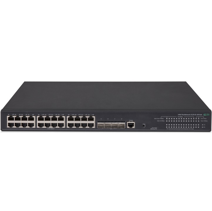 HPE 5130 24G PoE+ 4SFP+ (370W) EI Switch (JG936A) HPE FlexNetwork 5130 24G PoE+ 4SFP+ (370W) EI Switch-hpe 5130 ei JG936A