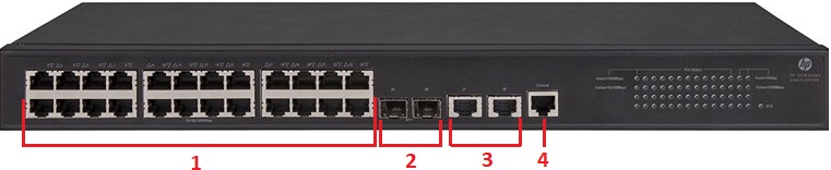HPE 5130 24G 2SFP+ 2XGT EI Switch (JG938A) hpe-jg938a
