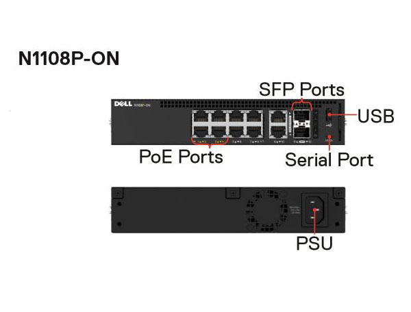 Dell EMC PowerSwitch N1100 Series Switches Dell N1108P Switch