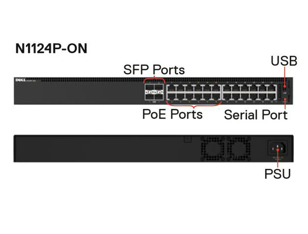 Dell EMC PowerSwitch N1100 Series Switches Dell N1124P Switch