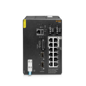 Aruba CX 4100i 12-port 1GbE (8-port Class 4 POE and 4-port Class 6 POE) 2-port SFP+ DIN Mount Switch