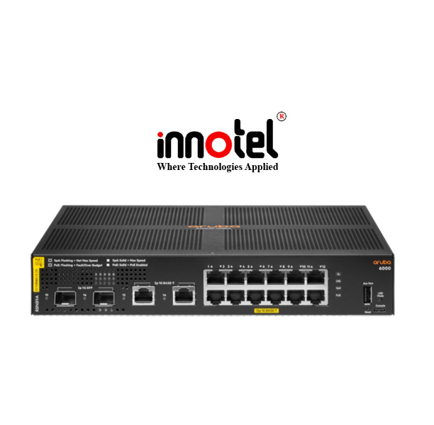 Switch Aruba 6000 12G PoE Class4 2G/2SFP R8N89A Switch Aruba 6000 12G PoE Class4 2G/2SFP R8N89A