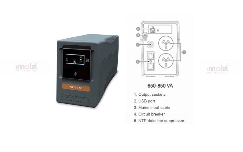 NETYS PE 650VA Bộ lưu điện UPS Socomec 1 pha NETYS PE NeTYS PE 650VA 2