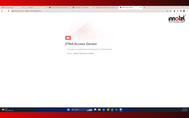 Giải Pháp Zero Trust Network Access (ZTNA) ZTNA