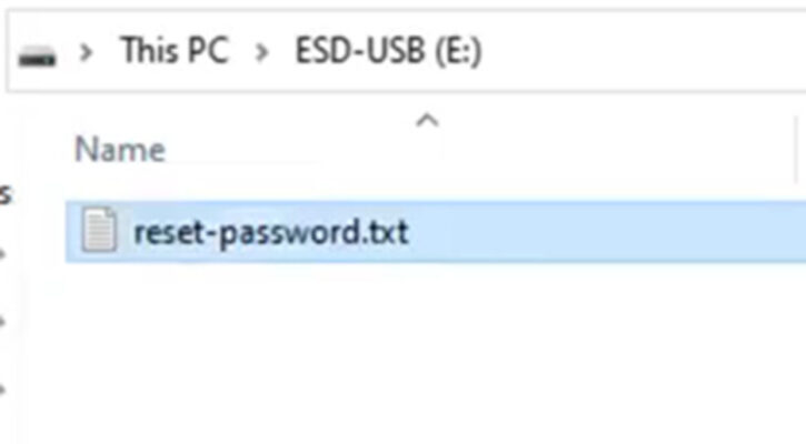 Reset Password Sangfor HCI - Hướng dẫn lấy lại mật khẩu Admin Tạo một File với tên reset-password.txt