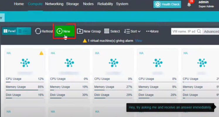 huong dan di chuyen vm cua hang khac ve sangfor hci 2