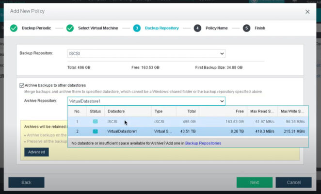 Hướng Dẫn SANGFOR HCI Backup Policy cho các VM