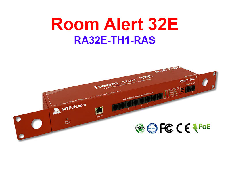 Monitoring AVTECH Room Alert 32E RA32E-TH1-RAS Monitoring AVTECH Room Alert 32E RA32E-TH1-RAS