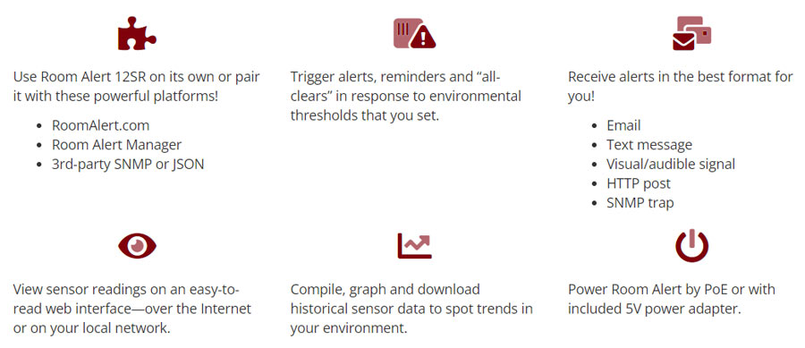Monitoring AVTECH Room Alert 12SR RA12S-RPD-RAS Tinh nang Avtech Room Alert 12SR RA12S RPD RAS