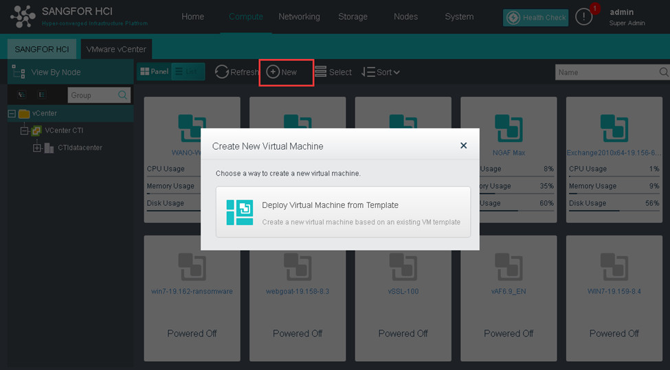 Chuyen doi tu he thong ao hoa VMWare sang Sangfor HCI 9