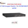 ICX 7150 Switch, 24x 10/100/1000 PoE+ ports, 2x 1G RJ45 uplink-ports ICX7150-C12P-2X1G