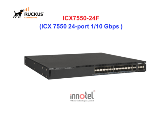 ICX 7550 24-port 1/10 Gbps with 2-ports 40/100 Gbps Uplink ICX 7550 24-port 110 Gbps