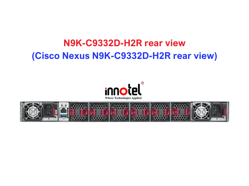 Cisco Nexus N9K-C9332D-H2R rear view