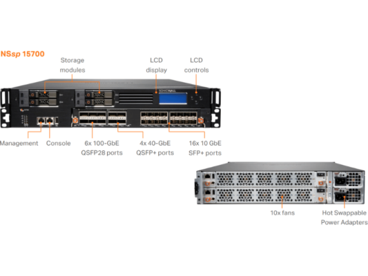 Sonicwall Firewall NSsp 15700 - Thiết bị tường lửa NSsp 15700 design
