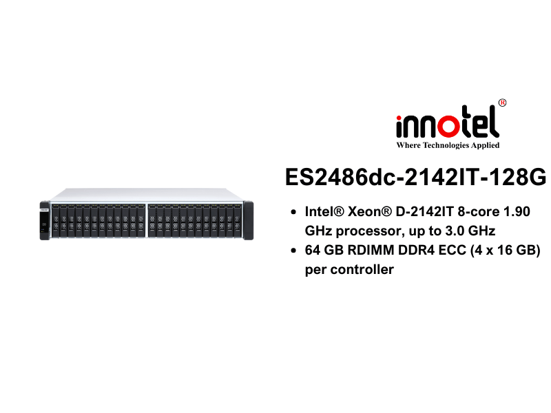 QNAP ES2486dc-2142IT-128G - Thiết Bị Lưu trữ NAS QNAP ES2486dc-2142IT-128G