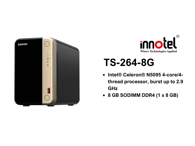 QNAP TS-264-8G - Thiết Bị Lưu trữ NAS QNAP TS-264-8G