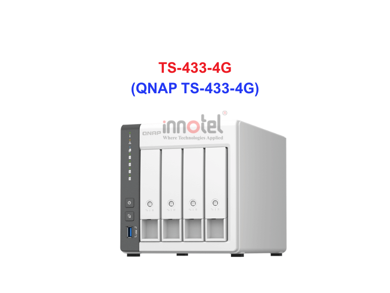 QNAP TS-433-4G - Thiết Bị Lưu trữ NAS QNAP TS-433-4G
