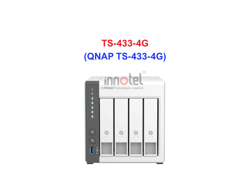 QNAP TS-433-4G - Thiết Bị Lưu trữ NAS QNAP TS-433-4G