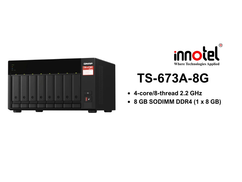QNAP TS-673A-8G - Thiết Bị Lưu trữ NAS QNAP TS-673A-8G