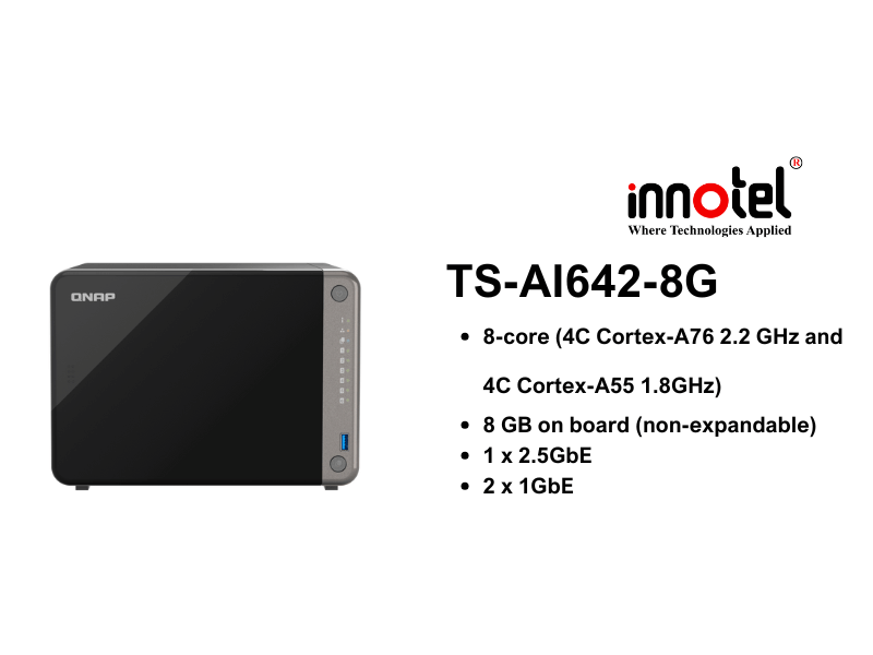 QNAP TS-AI642-8G - Thiết Bị Lưu trữ NAS QNAP TS-AI642-8G