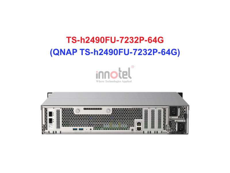 QNAP TS-h2490FU-7232P-64G - Thiết Bị Lưu trữ NAS QNAP TS-h2490FU-7232P-64G