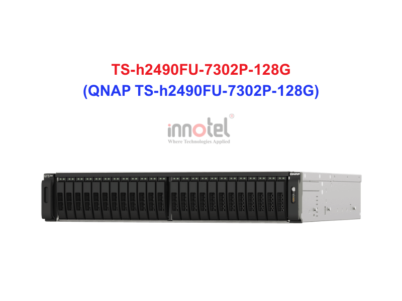 QNAP TS-h2490FU-7302P-128G - Thiết Bị Lưu trữ NAS QNAP TS-h2490FU-7302P-128G