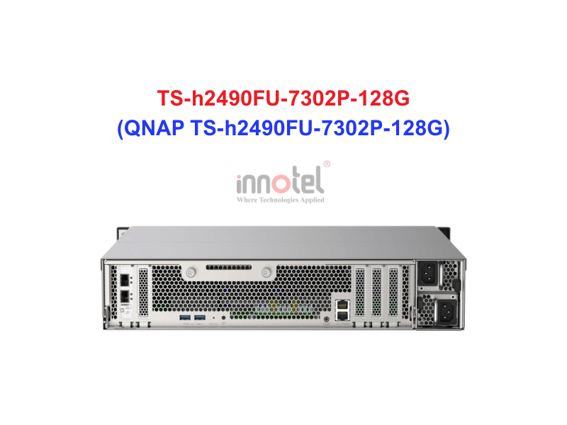 QNAP TS-h2490FU-7302P-128G - Thiết Bị Lưu trữ NAS QNAP TS-h2490FU-7302P-128G