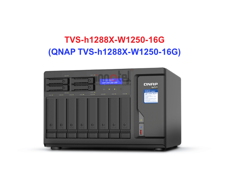 QNAP TVS-h1288X-W1250-16G - Thiết Bị Lưu Trữ NAS QNAP TVS-h1288X-W1250-16G