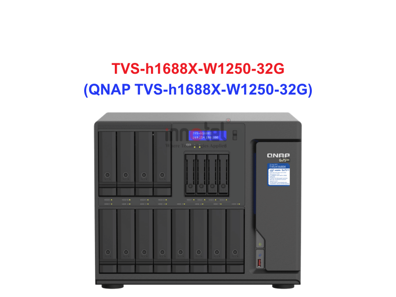 QNAP TVS-h1688X-W1250-32G - Thiết Bị Lưu Trữ NAS QNAP TVS-h1688X-W1250-32G