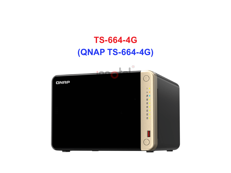QNAP TS-664-4G - Thiết Bị Lưu trữ NAS QNAP TS-664-4G
