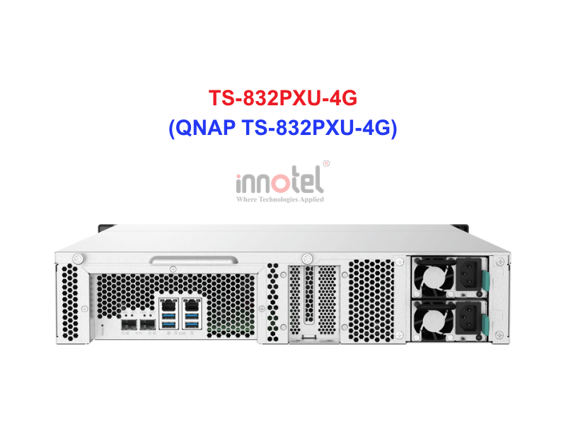 QNAP TS-832PXU-4G - Thiết Bị Lưu trữ NAS QNAP TS-832PXU-4G