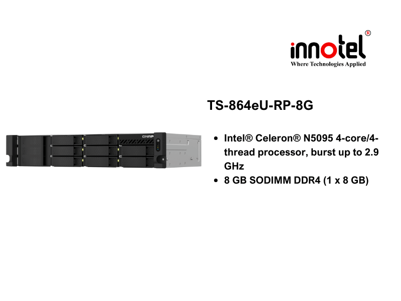 QNAP TS-864eU-RP-8G 