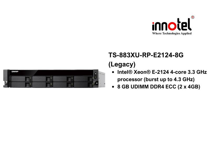 QNAP TS-883XU-RP-E2124-8G Legacy 