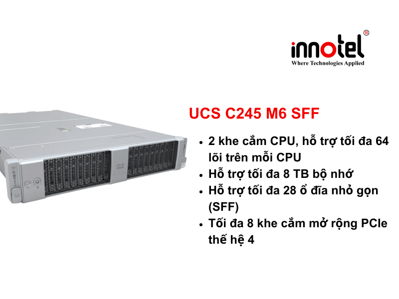 Cisco UCS C245 M6 SFF Rack Server