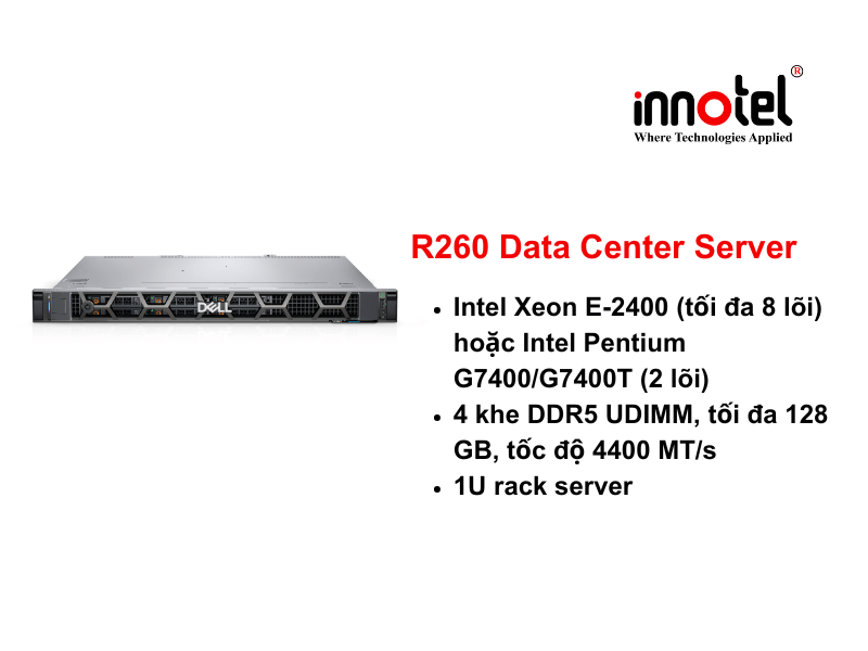 Dell PowerEdge R260 Rack Server
