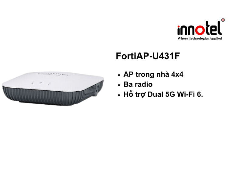 Access Points Fortinet FortiAP-U431F (FAP-U431F) - Thiết bị Wifi FortiAP-U431F