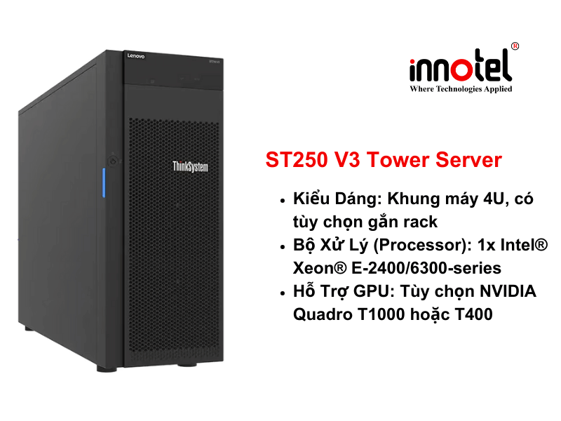 ThinkSystem ST250 V3 Tower Server