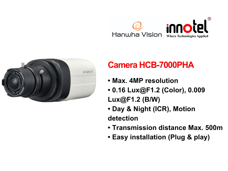 Camera Hanwhavision HCB-7000PHA
