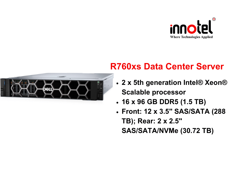 DELL PowerEdge R760xs - Thiết bị Máy Chủ Dell PowerEdge R760xs Rack Server