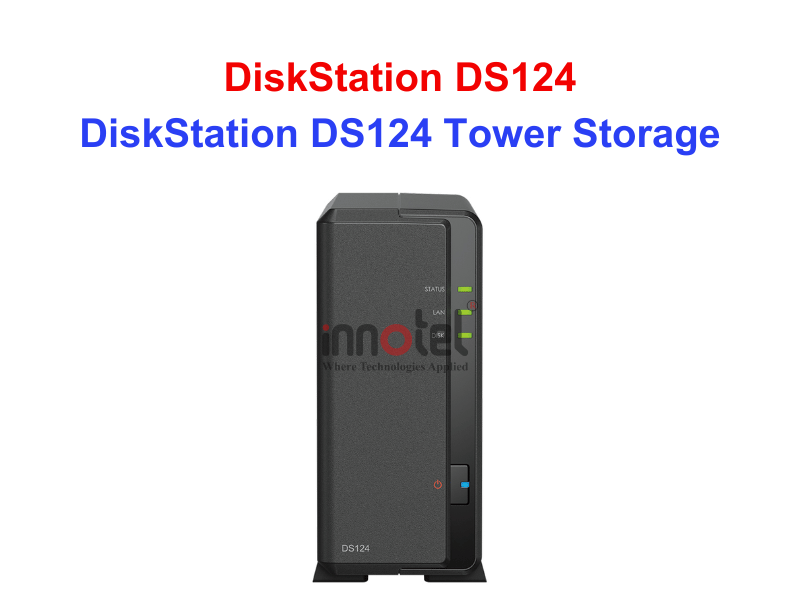 Synology DS124 - Thiết bị lưu trữ SAN/NAS DiskStation DS124 Tower Storage