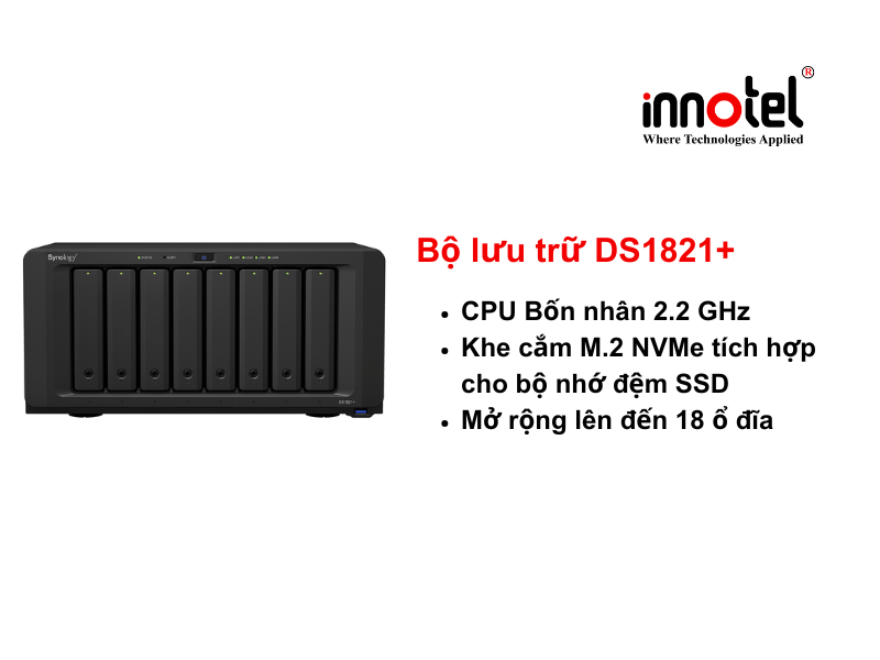 DiskStation DS1821+ Tower Storage
