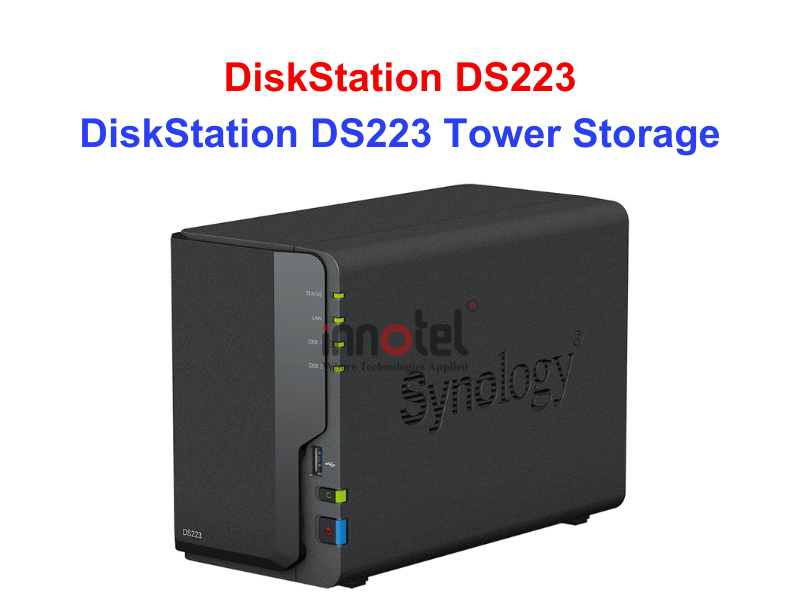 Synology DS223 - Thiết bị lưu trữ SAN/NAS DiskStation DS223 Tower Storage