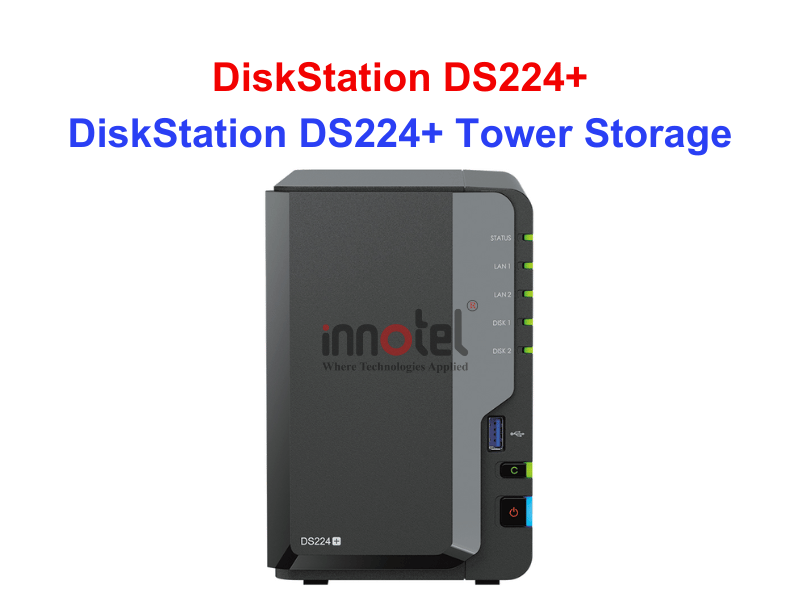 Synology DS224+ - Thiết bị lưu trữ SAN/NAS DiskStation DS224+ Tower Storage