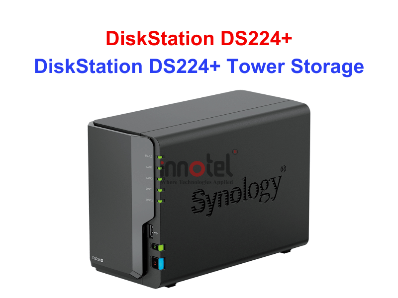 Synology DS224+ - Thiết bị lưu trữ SAN/NAS DiskStation DS224+ Tower Storage