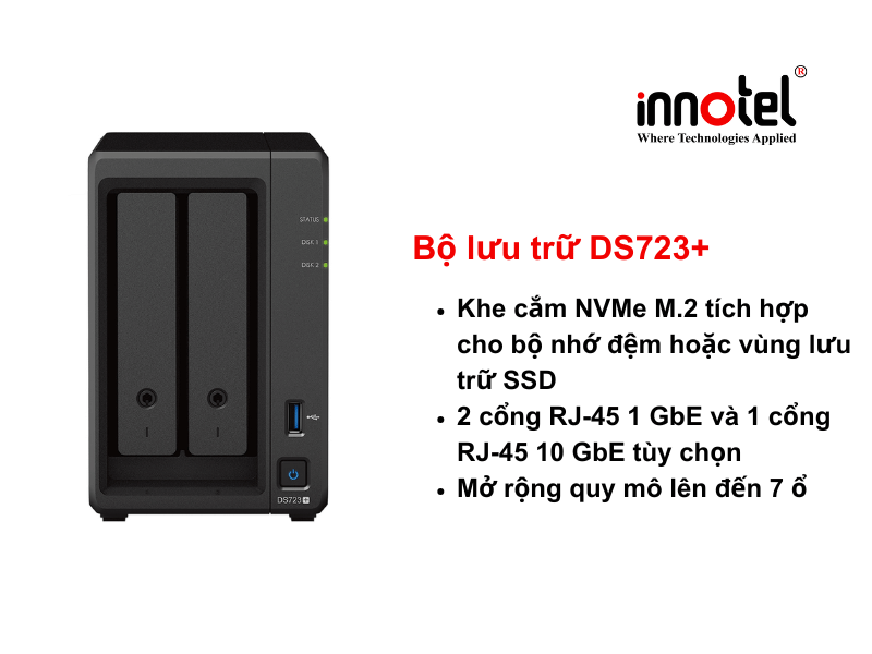 DiskStation DS723+ Tower Storage