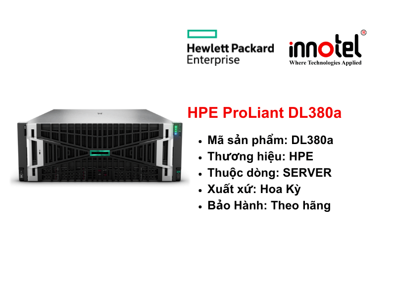 HPE ProLiant Dl380a Gen12 - Thiết bị Máy Chủ HPE ProLiant Compute DL380a Gen12
