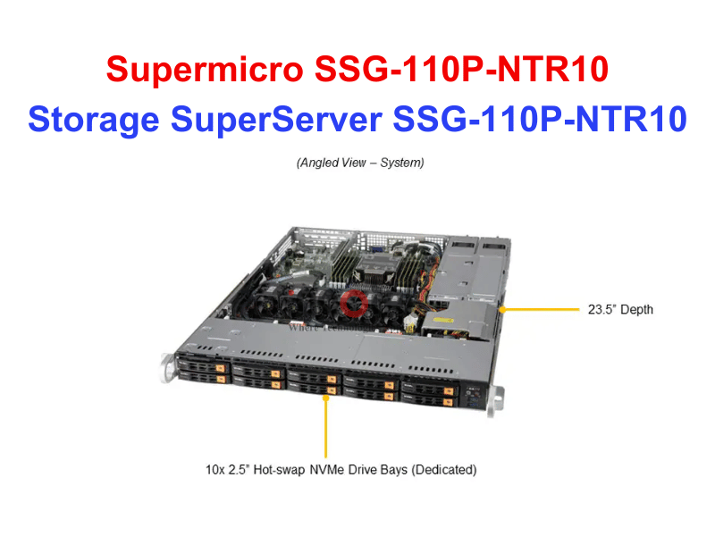 UP Storage SuperServer SSG-110P-NTR10 - Thiết bị lưu trữ SAN/NAS Storage SuperServer SSG-110P-NTR10