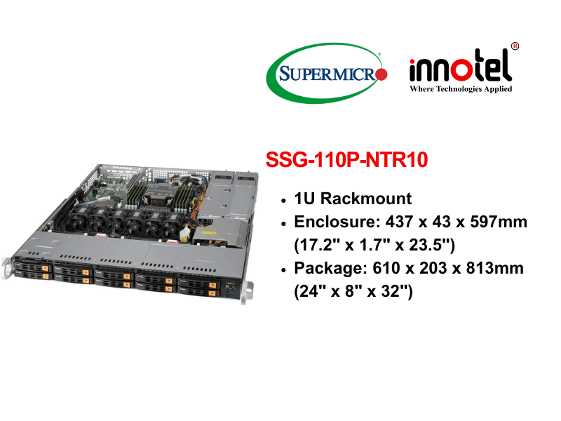 UP Storage SuperServer SSG-110P-NTR10 - Thiết bị lưu trữ SAN/NAS Storage SuperServer SSG-110P-NTR10