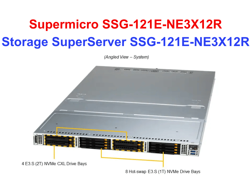 Storage SuperServer SSG-121E-NE3X12R - Thiết bị lưu trữ SAN/NAS Storage SuperServer SSG-121E-NE3X12R