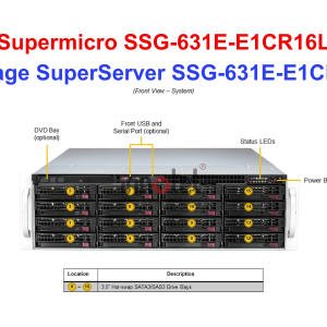 Storage SuperServer SSG-631E-E1CR16L
